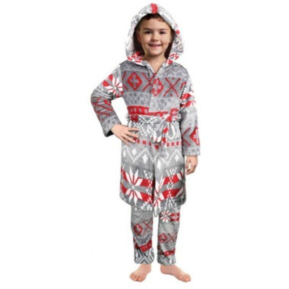 Kids Size XL Unisex 100% Polyester Hooded Robe - Picture 1 of 9